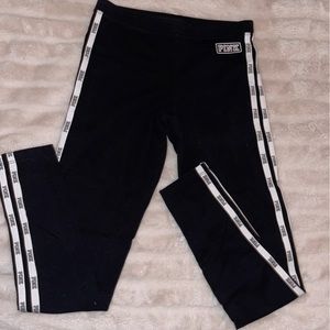 black vs PINK leggings